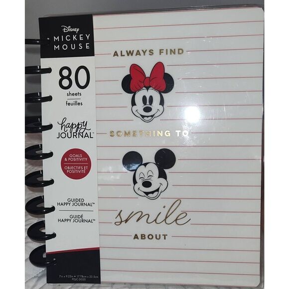 DISNEY Happy Planner Undated Mickey Mouse, Always Find Something To Smile NWOT - Picture 1 of 2